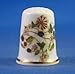 Porcelain China Collectable Thimble - Honeysuckle & Berries - Free Gift Box