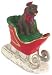 CHOCOLATE LABRADOR RETRIEVER LAB Sleigh CHRISTMAS ORNAMENT