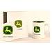 John Deere Ceramic Coffee Mug & Coaster - White