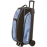 Competitor Series Roller Black/Blue Triple Bowling Ball Bag