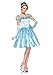 Leg Avenue Disney 3Pc. Classic Cinderella Costume Satin Dress Choker and Headband, Blue, Small