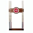 NHL Washington Capitals 2 piece Wood and Mirror Wall Cue Rack
