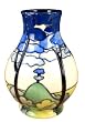 Old Tupton Ware Vase (7061) - Art Deco Reproduction Antique - Clarice Dusk NEW