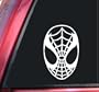 Spiderman Face Spidey Mask Vinyl Decal Sticker - White