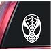 Spiderman Face Spidey Mask Vinyl Decal Sticker - White