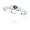 10k White Gold Blue and White Diamond 3-Stone Ring (.12 ct center, 1/4 cttw), Size 5