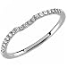 14kt White Gold Stylish Dent Diamond Wedding Band