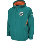 Reebok Miami Dolphins Youth Sideline Momentum Midweight Jacket Small