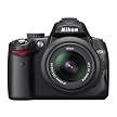 Nikon 12.3MP Digital SLR Camera with 18-55mm VR Lens - Black (D5000)