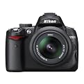 Nikon 12.3MP Digital SLR Camera with 18-55mm VR Lens - Black (D5000)
