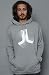 WeSC The Icon Swirl Hooded Sweatshirt in Gray Melange hood ,Sweatshirts for Men