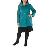 41hy8FFgQeL. SL160  Womens Plus Size Mossimo® Black: Aqua Trench Coat