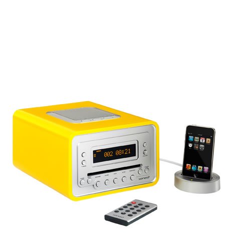 Sonoro Audio Cubo 2010 gelb incl. Fernbedinung