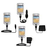 Road Warrior Kit for the Orange SPV M2000 includes a Car & Wall Charger AND USB cable AND Battery Extender - Gomadic Brand w/ TipExchange Technology