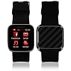 Skinomi TechSkin - Sony Smartwatch Screen Protector Ultra Clear Shield, Black Carbon Fiber Full Body Protective Skin with Lifetime Warranty