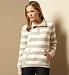 Info/Buy Pure Cotton Mocha Wide Stripe Sweatshirt