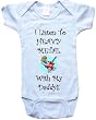 I LISTEN TO HEAVY METAL WITH MY DADDY! - BigBoyMusic Baby Designs - White, Blue or Pink Onesie / Baby T-shirt