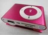 Mini Clip MP3 Player for 4GB 8GB Micro SD TF Card Pink
