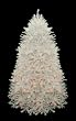 7.5' Pre-Lit Shimmering White Iridescent Christmas Tree - Multi Lights