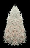 7.5' Pre-Lit Shimmering White Iridescent Christmas Tree - Multi Lights