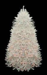 7.5' Pre-Lit Shimmering White Iridescent Christmas Tree - Multi Lights
