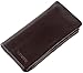 Men's Genuine Leather Luxury Trifold Passcase Wallet Long Purse Business Clutch Handbag Case with 16 Credit Card Holder