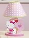 Bedtime Originals Hello Kitty and Puppy Lamp with Shade - Pink