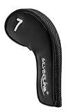 Iron-Headcover-Set (9 Stueck) mit Magnetverschluss 3-SW / schwarz / Graphite-Looking