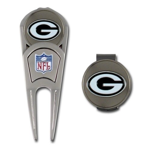 Green Bay Packers Hat Clip and Divot Tool Combo