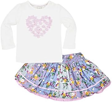 Monsoon Baby girl Baby Lydia Patch Skirt Set Size 0-3 Months Multi