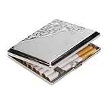 Chrome Corner Design Cigarette Case