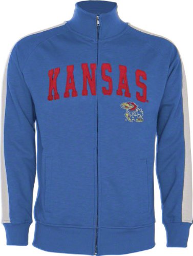 Kansas Jayhawks Royal Pinnacle Slub French Terry Track Jacket