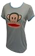 Paul Frank Classic Julius Gray Ringer Tee Shirt for women