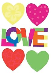 Love Hearts Wallies Prepasted Cutouts