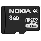 Nokia High Speed 8GB MicroSD MicroSDHC Micro SDHC Class 6 Memory Card 8 GB with free SD adaptor
