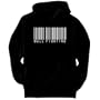 Bull Fighting BARCODE / BAR CODE Sports Mens Hoodie (Black, Sizes X-Small - XXX-Large)