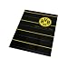 BVB Borussia Dortmund Fu&szlig;ball Fanartikel Fleecedecke Polostreifen 150x200 cm