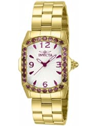 Invicta Lupah Purple Crystal Gold-tone Ladies Watch 14133