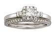 14K White Gold Diamond Wedding Set - 0.50 Ct.