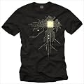 Cooles Gamer T-Shirt GEEK CPU schwarz Gr��e S-XXXL