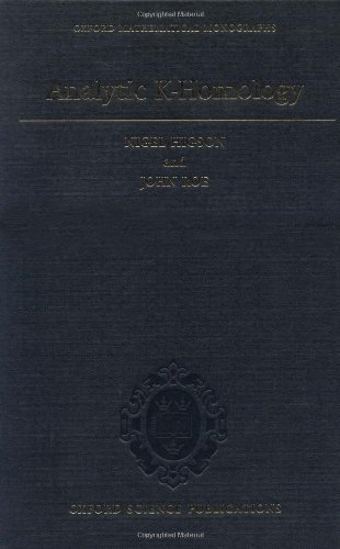 Analytic K-Homology (Oxford Mathematical Monographs)