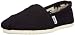 TOMS Women's Canvas Slip-On,Black,7 M