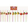Pack of 12 Hawaiian Cocktail Beach Fruit Straws / Party Hen Stag / Fancy Dress