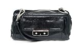 Calvin Klein Crinkle Patent Frame Bag in Black
