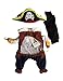 TOPSUNG Cool Caribbean Pirate Pet Halloween Costume for Small to Medium Dogs/Cats, Size M