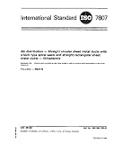 ISO 7807:1983, Air distribution -- Straight circular sheet metal ducts with a lock type spiral seam and straight rectangular sheet metal ducts -- Dimensions