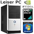 shinobee ULTRA-Silent PC #3872 AMD Athlon2 Dual-Core X2 250 2x3 Ghz, 4096MB DDR3, 250 GB HDD, ATI Radeon 3200 512MB, DVD-Brenner, Sound, LAN. Cardreader, Windows 7 Home Premium 64-Bit SP1, Office 2010 Starter