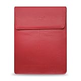 New Fashionable Perfect Fit Leather Pouch Protective tablet PC computer Carrying Case for Apple iPad 3G / WiFi 16GB 32GB 64GB - Red