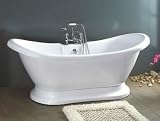 1770x720 Paris Boat Bath With Tap Holes