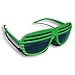 New Hip Hop Shutter Shades w/ Mirror Lens - Green